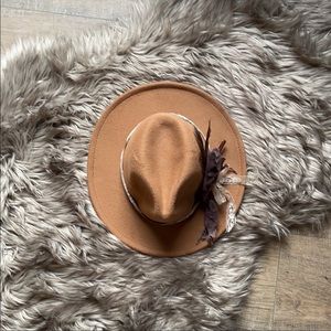 Woman’s vintage wide brim custom western  hat